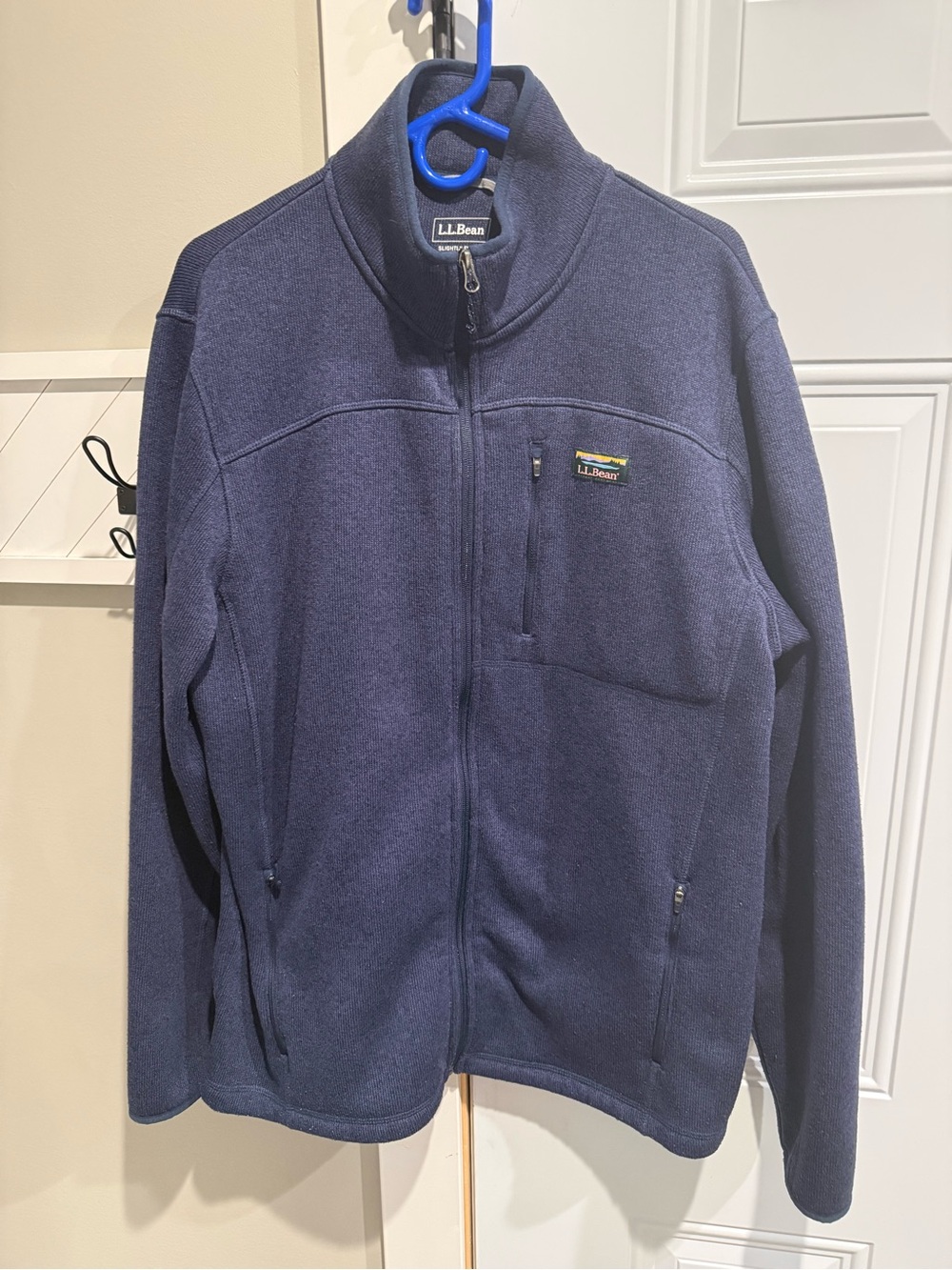 L.L.Bean Navy Men's Slightly Fitted XL Tall Fleece Jacket